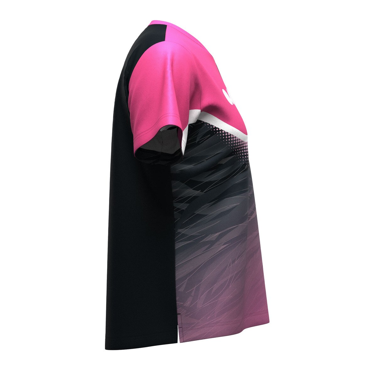 Butterfly Laulie Lady Table Tennis Shirt - Rose - Right Side